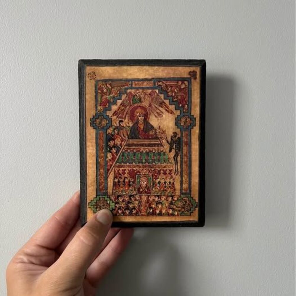 Vintage Painting on Wood: Book of Kells - Picture 3 of 8